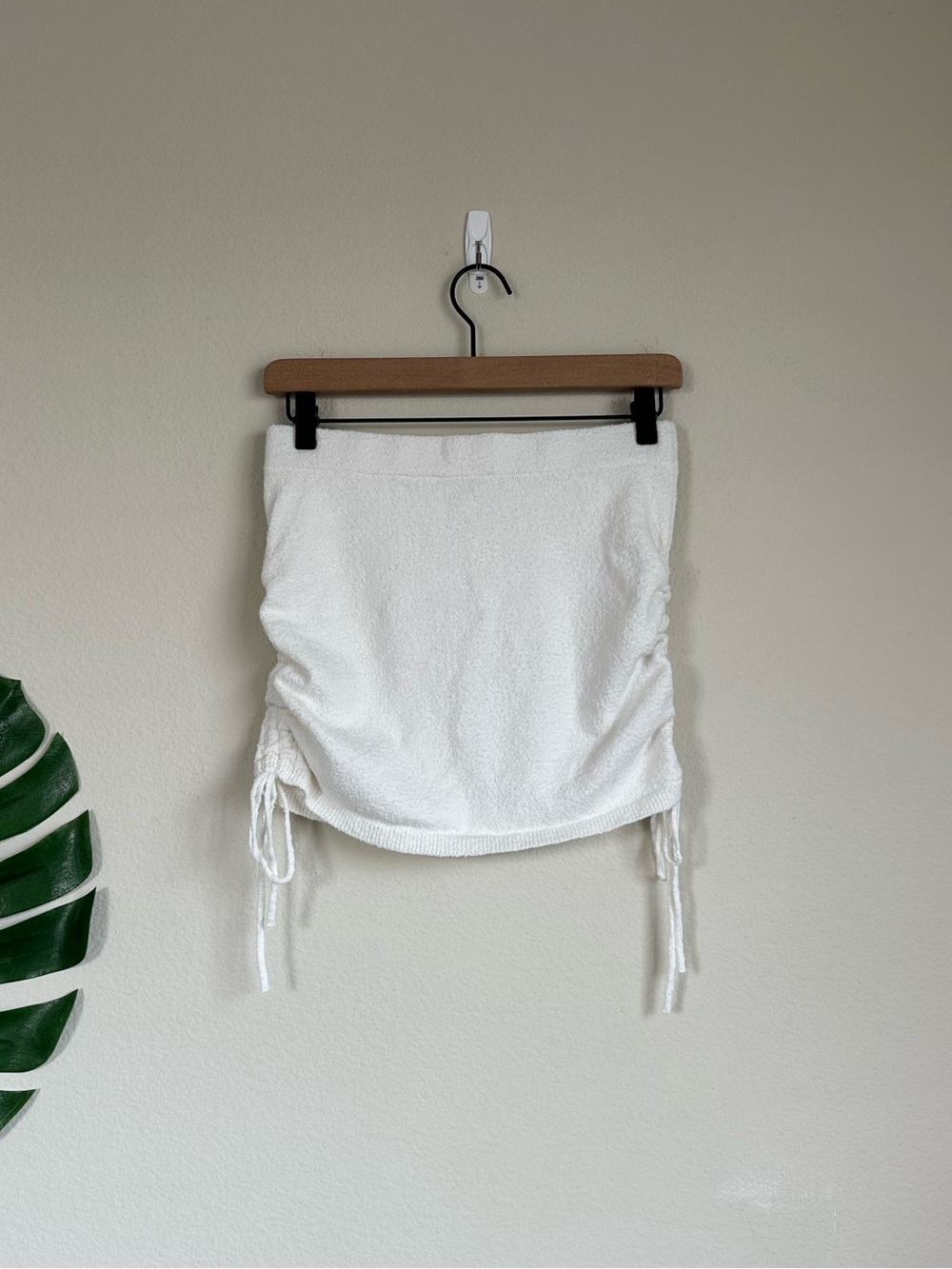 Free People Beach Cabo Ruched Tie Skirt